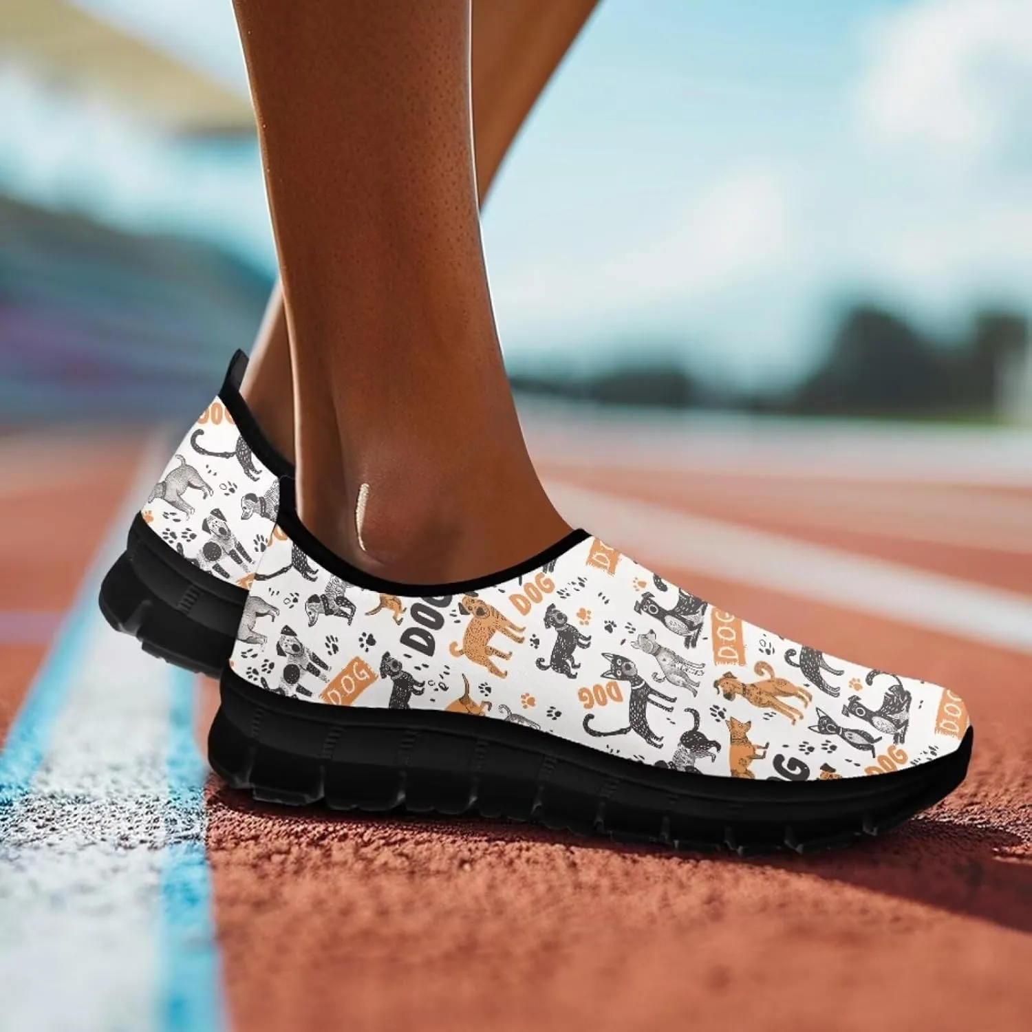 Art Sneakers for Women Slip on Loafers Comfy Non Slip Walking Sneakers for Outdoors Travel Easy to Wear
