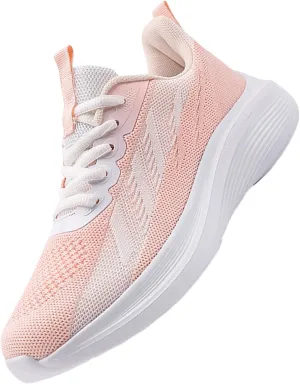Athletic Shoes Women Fashion Lace Up Comfortable Soft Sole Sneakers Summer Lightweight Breathable Mesh Workout Shoes