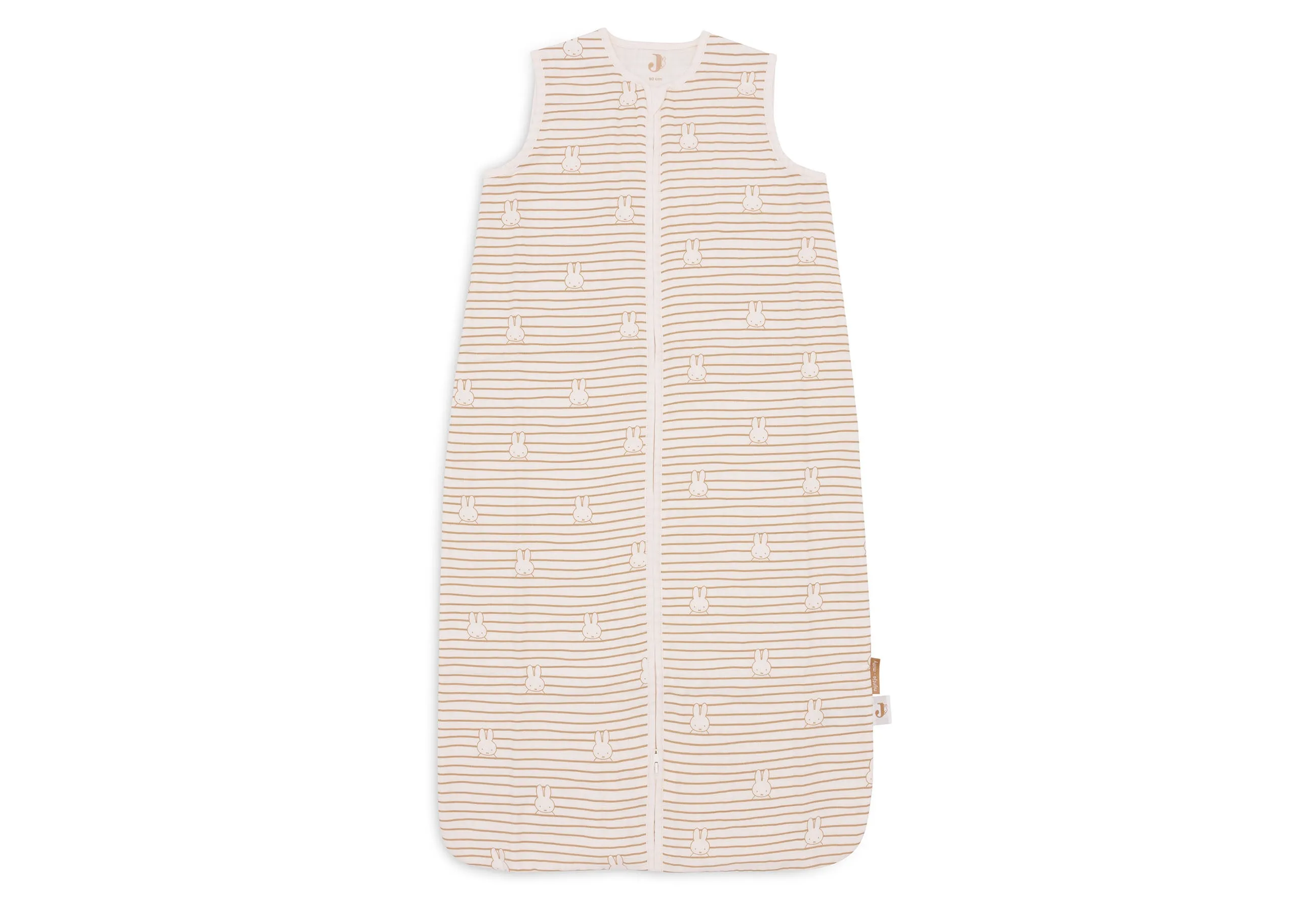 Baby Slaapzak Hydrofiel 110cm Miffy Stripe - Biscuit