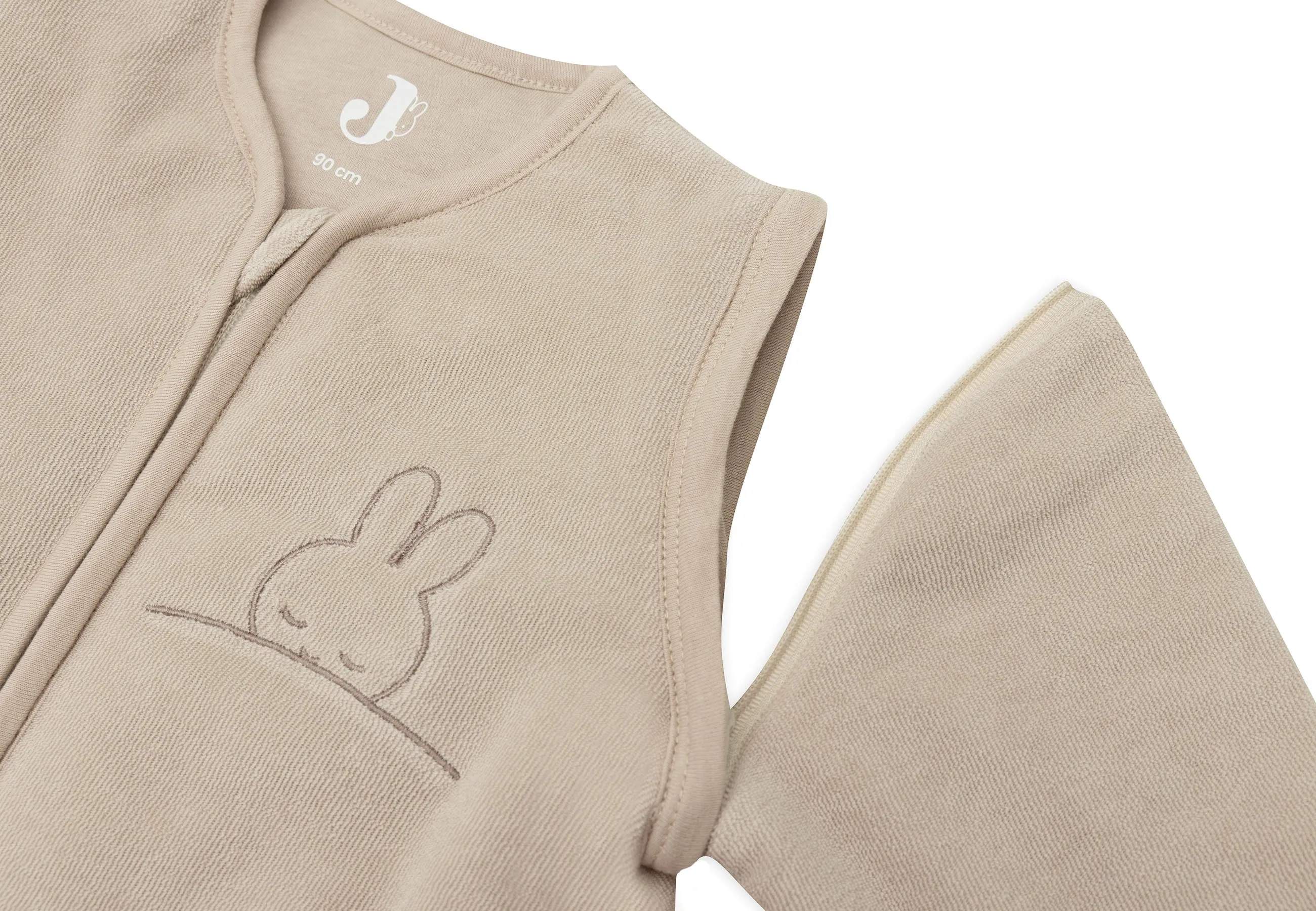Baby Slaapzak met Afritsbare Mouw 90 cm Sleepy Miffy Terry - Nougat