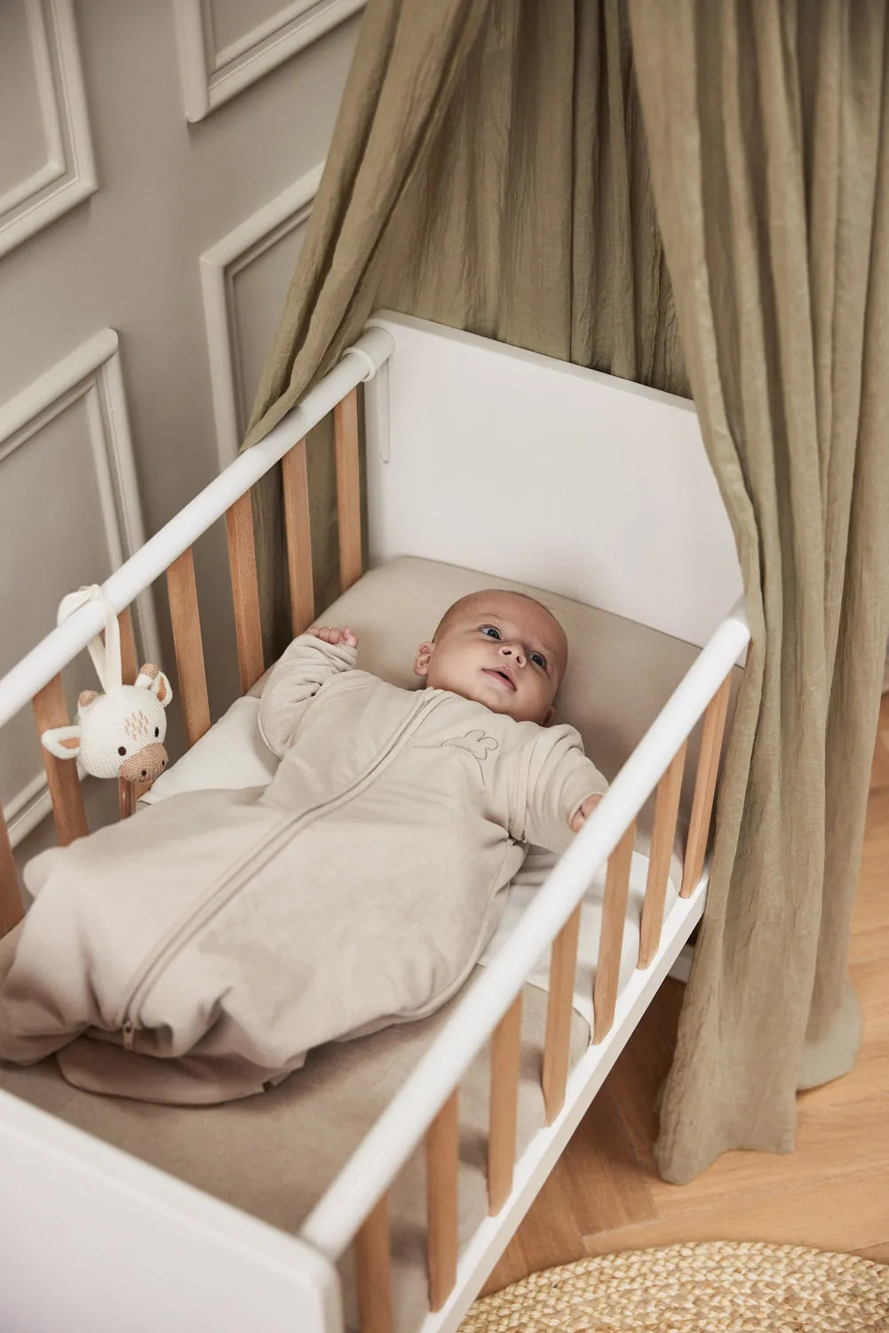 Baby Slaapzak met Afritsbare Mouw 90 cm Sleepy Miffy Terry - Nougat