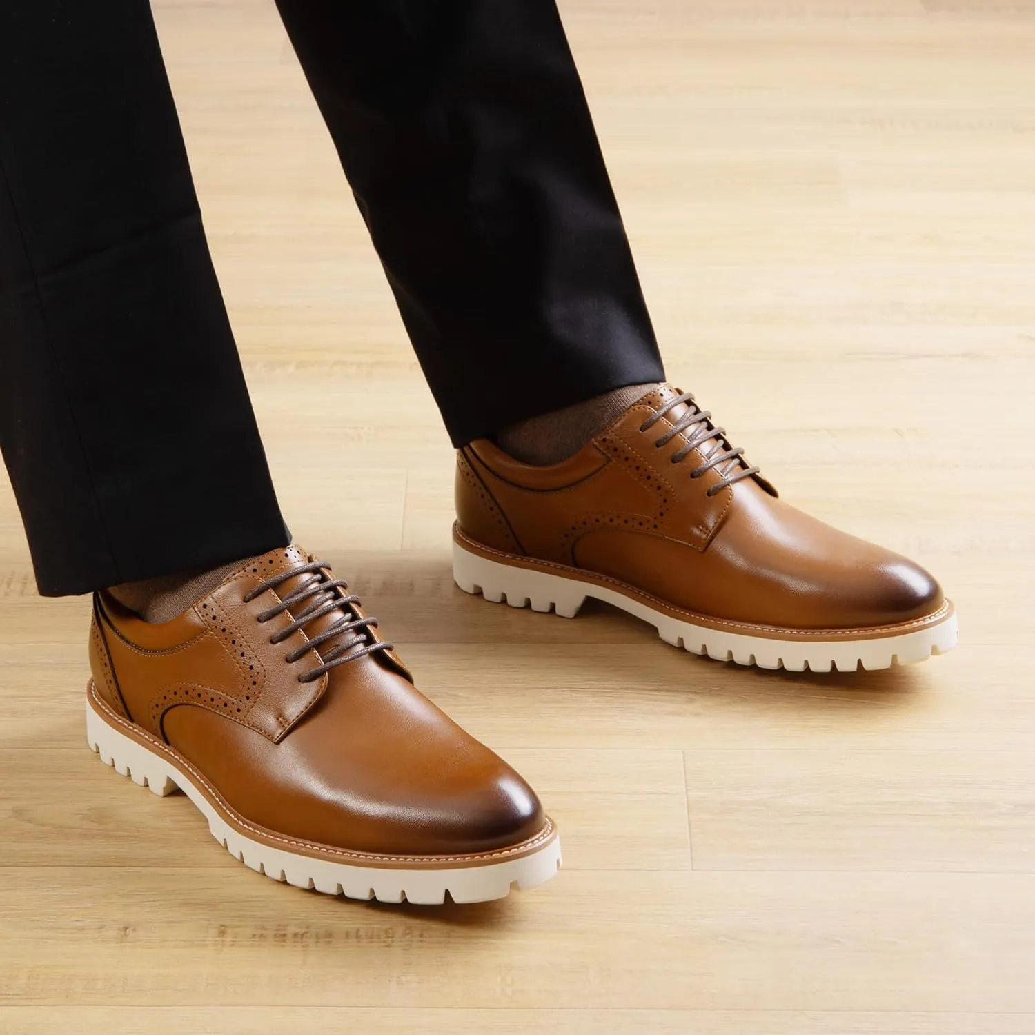 Bruno Marc Men's Lace-Up Comfortable Fashion Oxfords Shoes