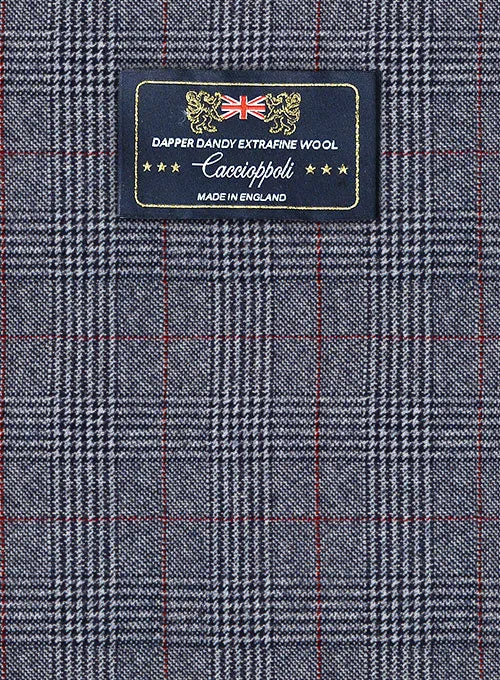Caccioppoli Dapper Dandy Lionni Blue Wool Pants