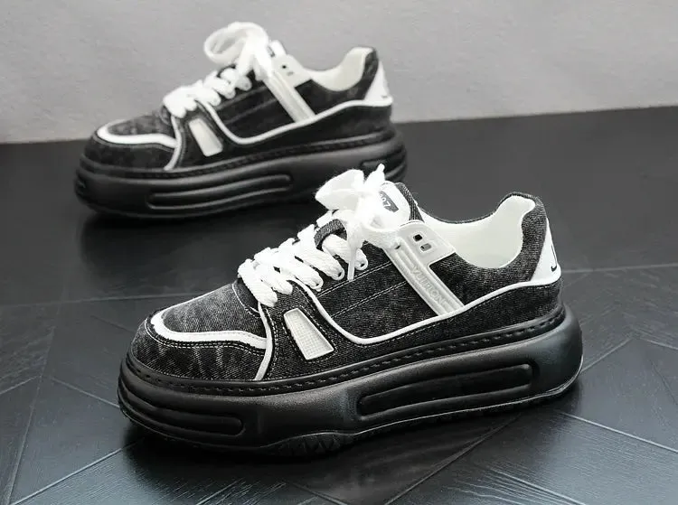 Casual Shoes Summer New Arrival Platform Men's Shoes Fashion Versatile Denim