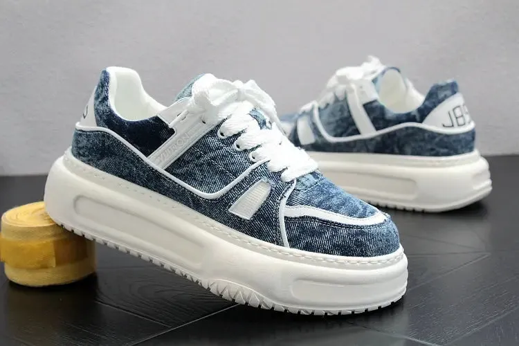 Casual Shoes Summer New Arrival Platform Men's Shoes Fashion Versatile Denim