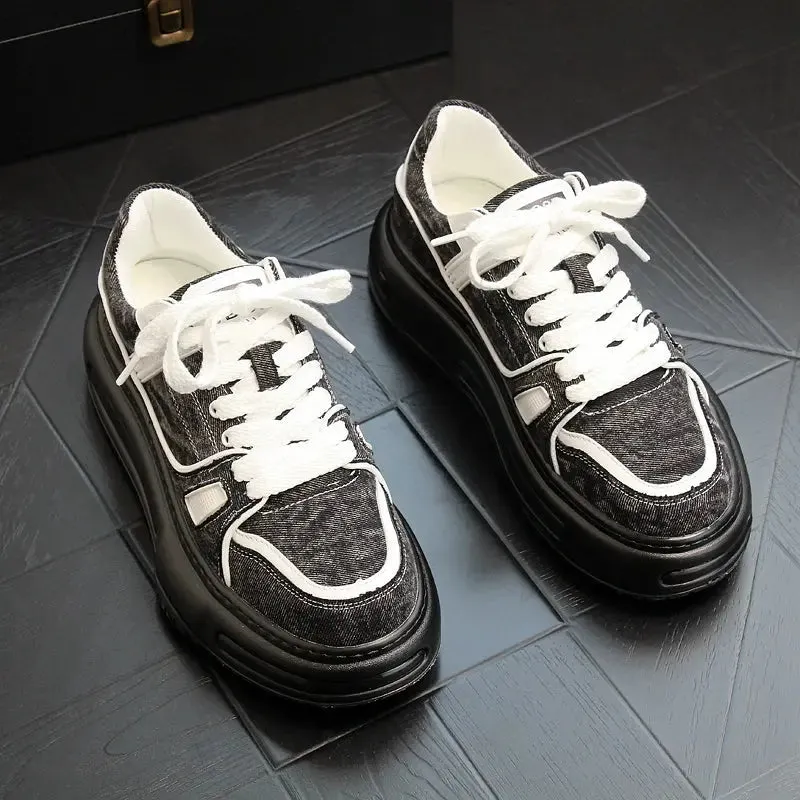 Casual Shoes Summer New Arrival Platform Men's Shoes Fashion Versatile Denim