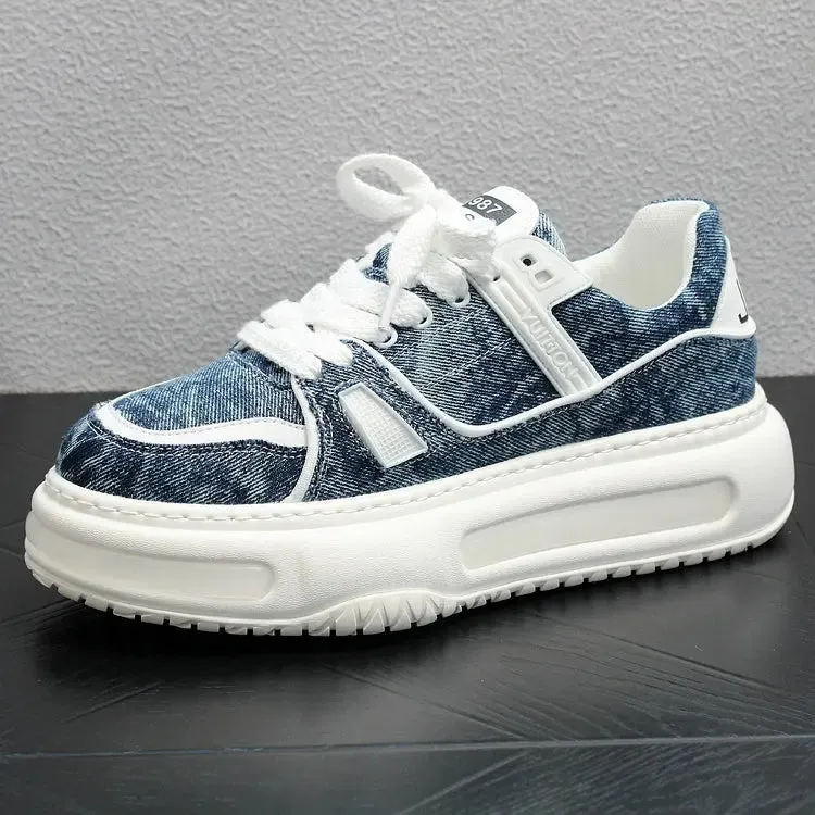 Casual Shoes Summer New Arrival Platform Men's Shoes Fashion Versatile Denim