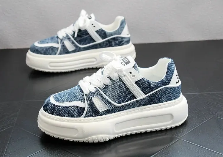 Casual Shoes Summer New Arrival Platform Men's Shoes Fashion Versatile Denim