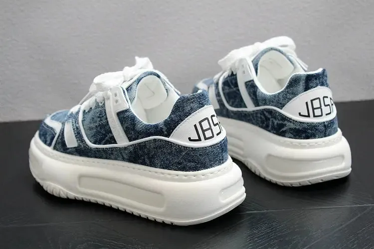 Casual Shoes Summer New Arrival Platform Men's Shoes Fashion Versatile Denim