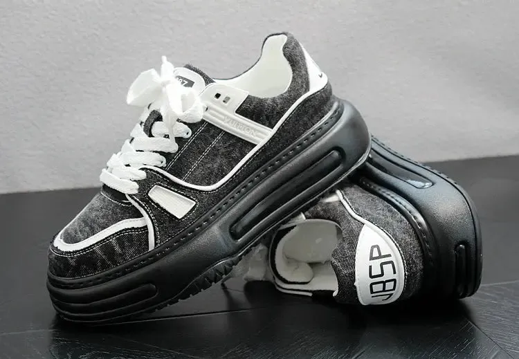 Casual Shoes Summer New Arrival Platform Men's Shoes Fashion Versatile Denim
