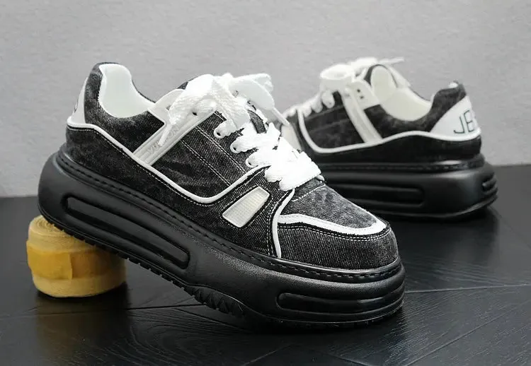Casual Shoes Summer New Arrival Platform Men's Shoes Fashion Versatile Denim