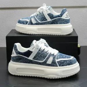 Casual Shoes Summer New Arrival Platform Men's Shoes Fashion Versatile Denim