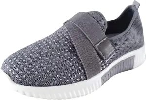 Cathalem Walking Shoes for Women Women's Walking Shoes Sock Sneakers Mesh Slip On Lady Modern Shoes Platform Loafers