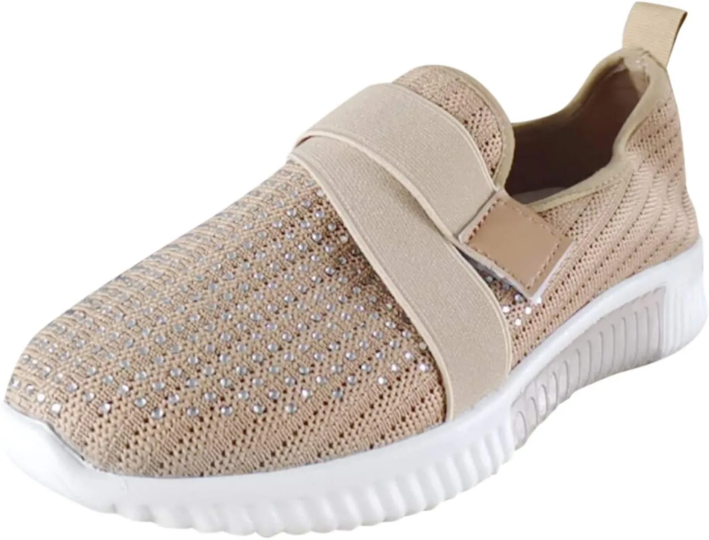 Cathalem Walking Shoes for Women Women's Walking Shoes Sock Sneakers Mesh Slip On Lady Modern Shoes Platform Loafers
