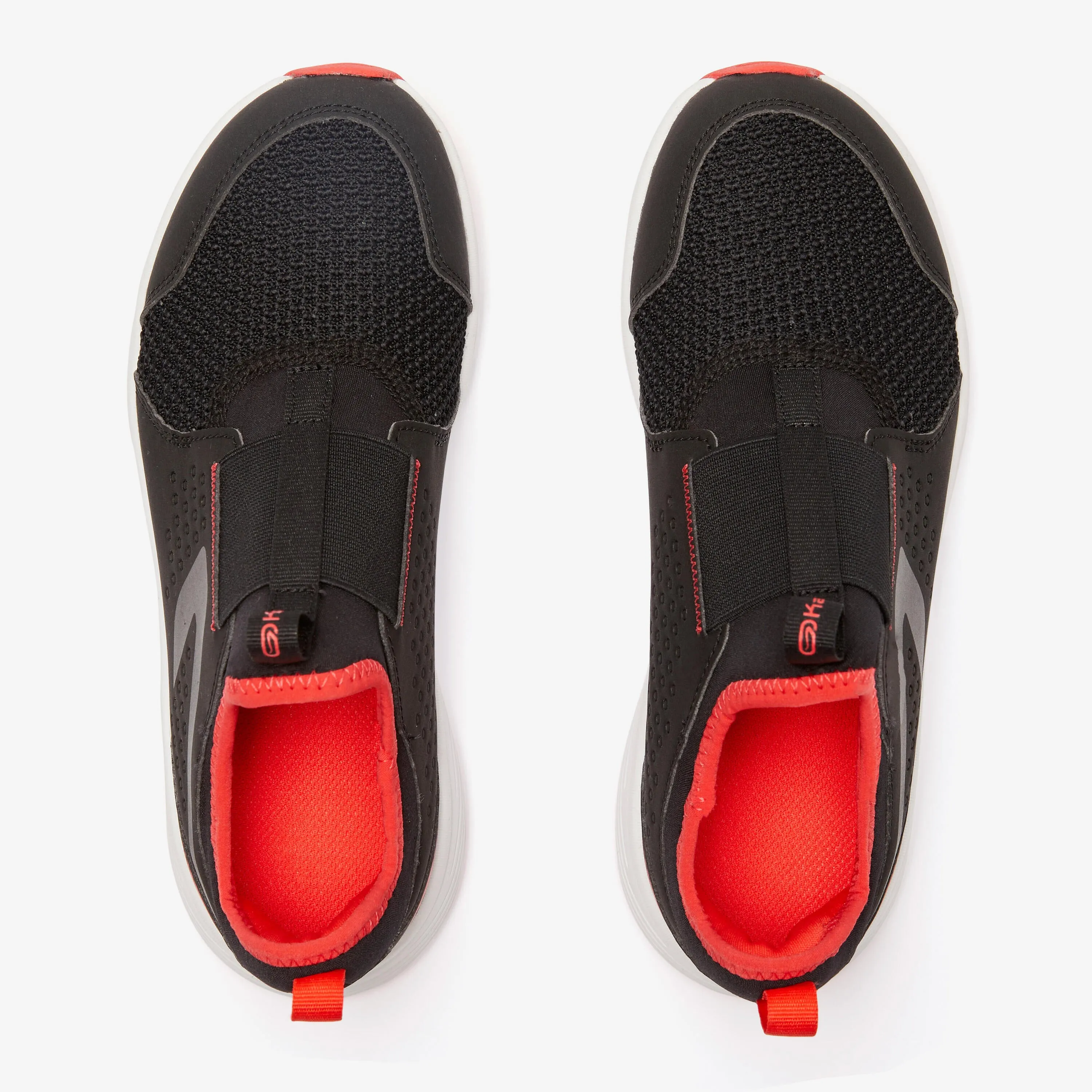 Children's sneakers - Run Support Easy black/red DECATHLON, black