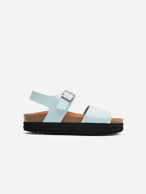 Clove Women's Vegan Flatform Sandals | Light Blue