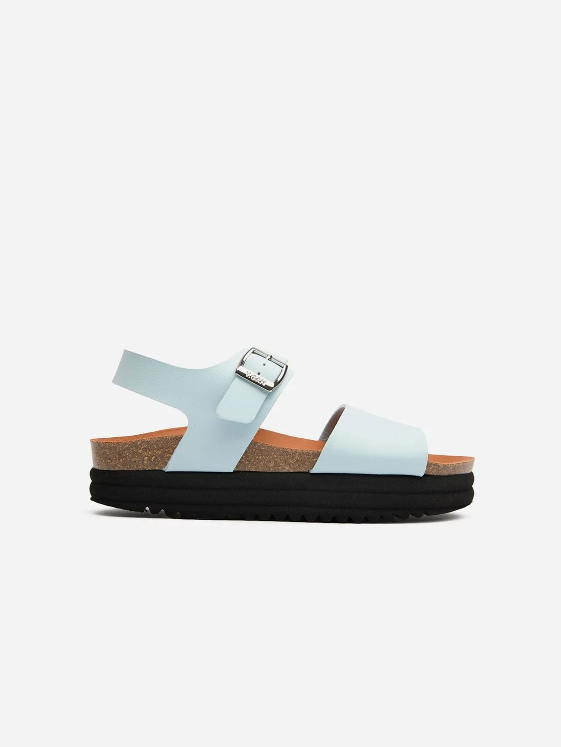 Clove Women's Vegan Flatform Sandals | Light Blue