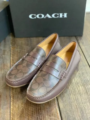 Coach Men's Mott Driver Signature Pvc Mahogany FG2983