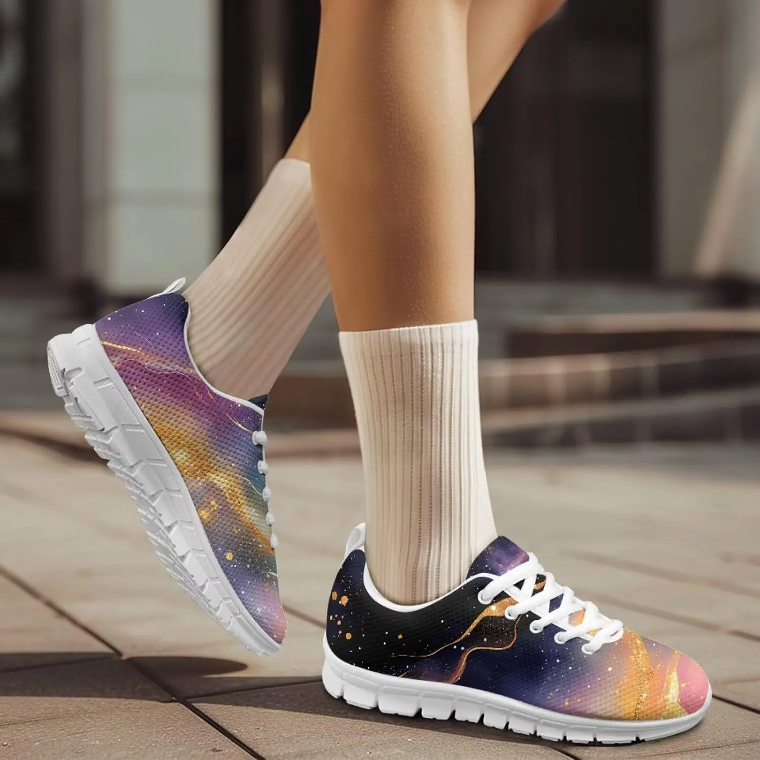 Comfortable Womens Running Shoes Fashion Sneakers Breathable Tennis Shoes