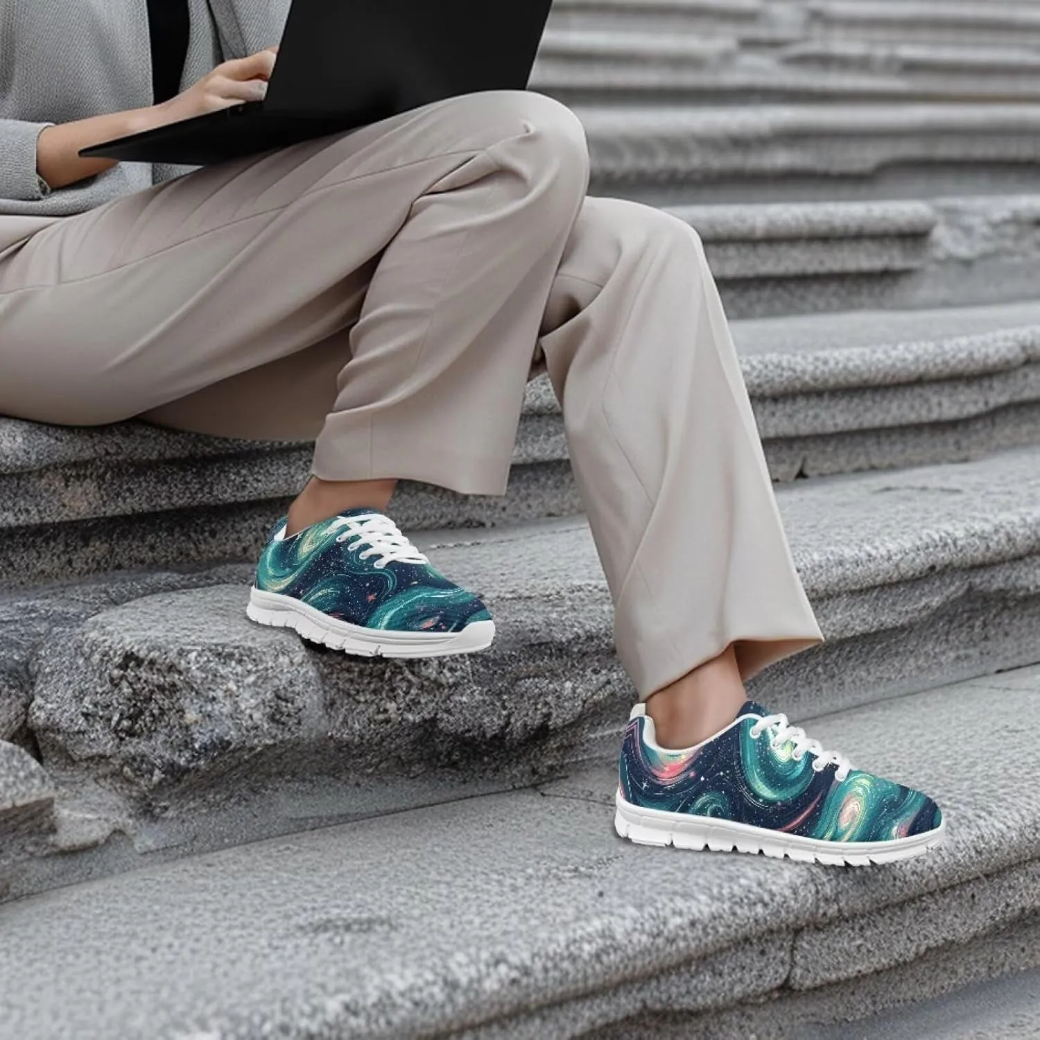 Comfortable Womens Running Shoes Fashion Sneakers Breathable Tennis Shoes