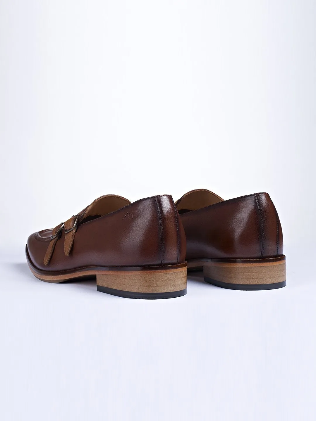 Double Buckle Monk Shoes