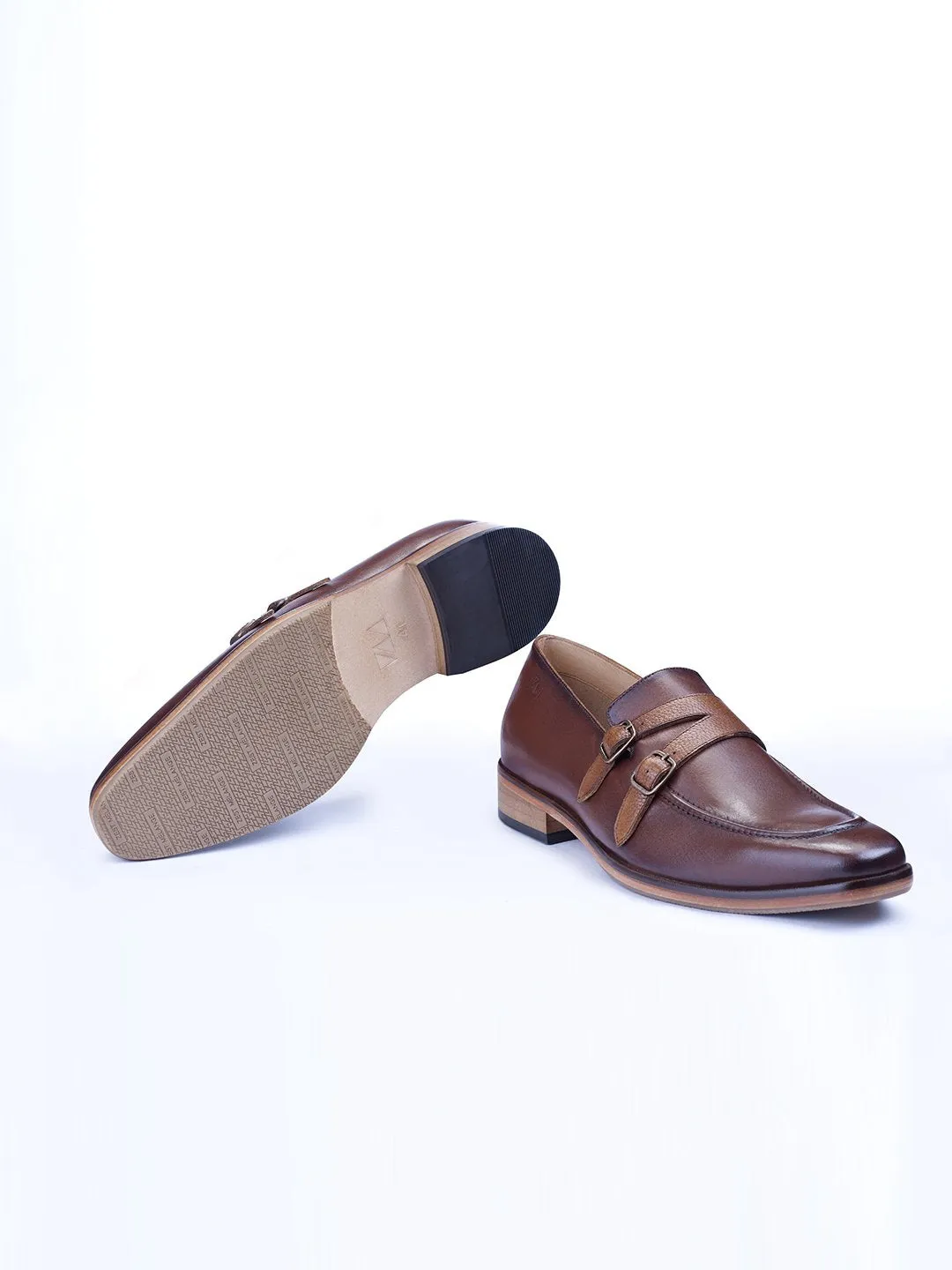 Double Buckle Monk Shoes