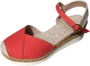 Eduavar Sandalias Para Mujer, Sandals Women Comfortable Close Toed Sandals Lace-up Flat Strap Sandals Shoes