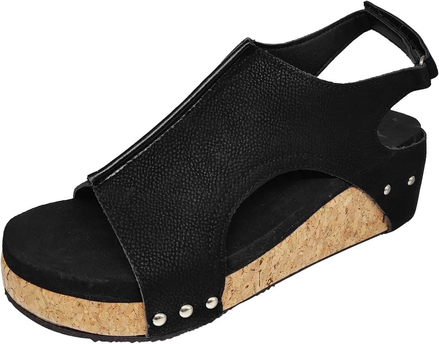 Eduavar Sandals Women Dressy Summer, Womens Sandals Fashion Sport Open Toe Sandals Shoes Casaul Wedge Platforms Sandals