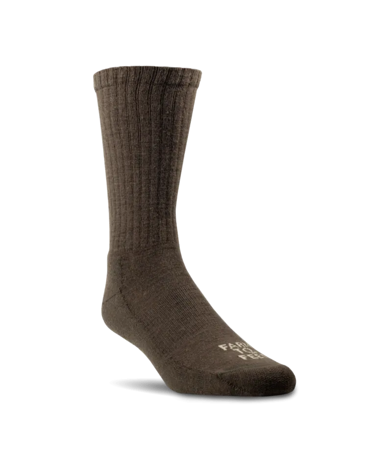 Farm to Feet Mount Airy Light Cushion Crew Everyday Socks