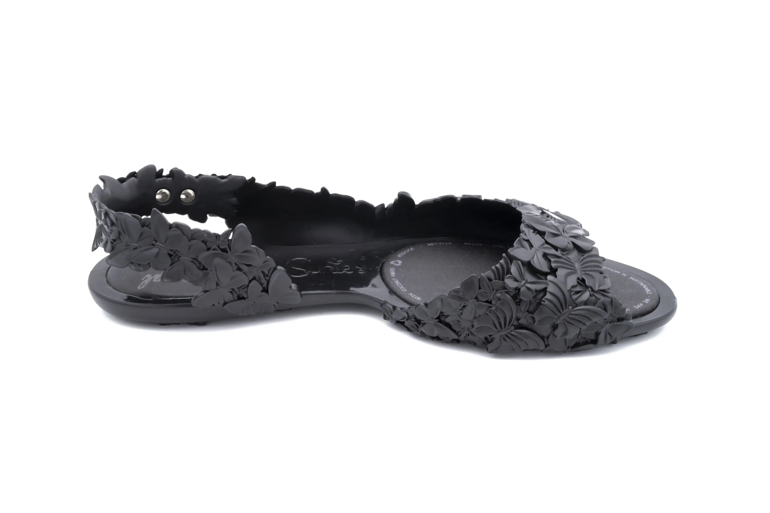 FLEXI Butterfly Black Sandal