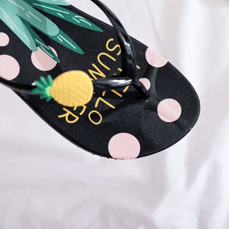 Fruit Print Design Most Comfortable Flip Flops
