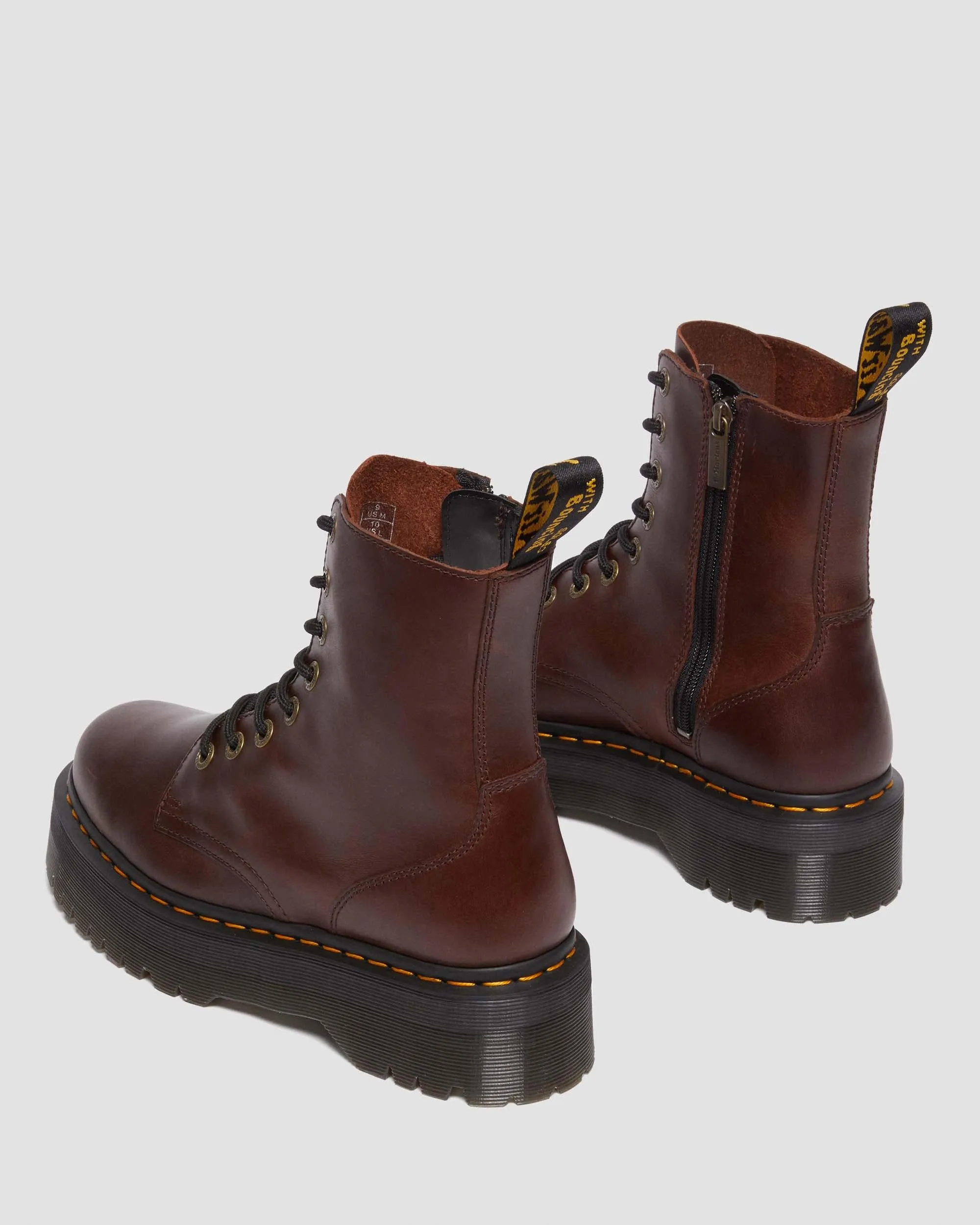 Jadon Leather Platform Boots Dr. Martens