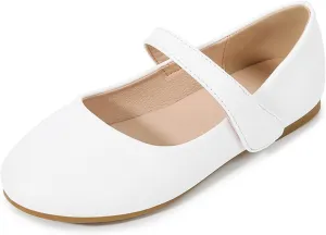 Kids Mary Jane Ballerina Flat Dress Shoes Toddler Girls Easy Buckle School T Strap Sandals Flat Beach Water Shoes
