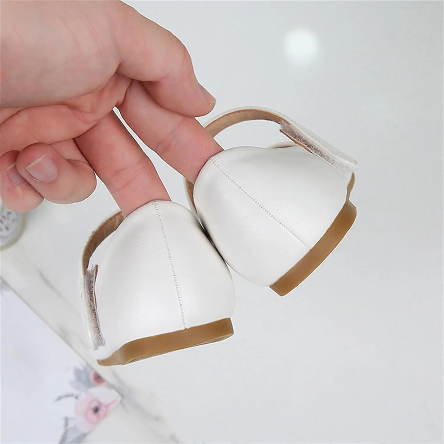 Kids Mary Jane Ballerina Flat Dress Shoes Toddler Girls Easy Buckle School T Strap Sandals Flat Beach Water Shoes
