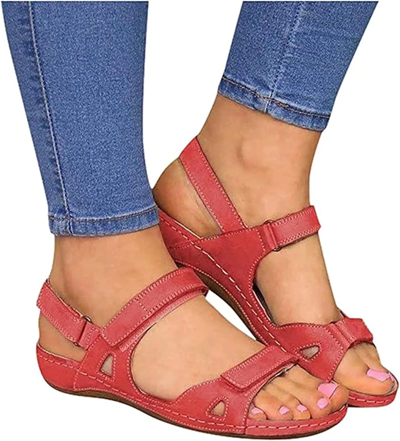 Ladmiple Summer Sandals for Women 2023 Wedge Platform Flip Flops Breathable Open Toe Dressy Comfort Orthopedic Sandals