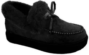Lausiuoe Winter Fashion Boots For Women 2024 Snow Boots Classic Fuzzy Fur Lining Slip On Ankle Booties Warm Loafers Shoes