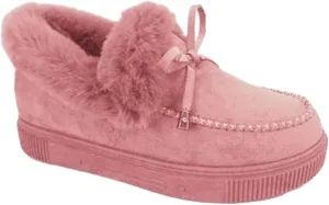 Lausiuoe Winter Fashion Boots For Women 2024 Snow Boots Fur Lined Warm Fuzzy booties Casual Slip On Comfortable Loafers Shoes