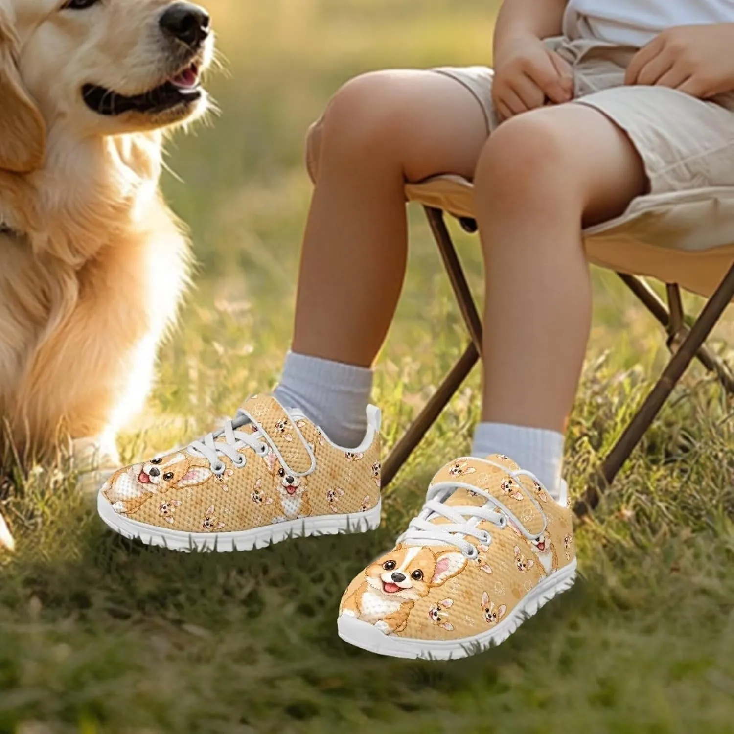 Little Girls Shoes Hook and Loop Fasteners Tennis Shoes Non Slip Athletic Sneakers