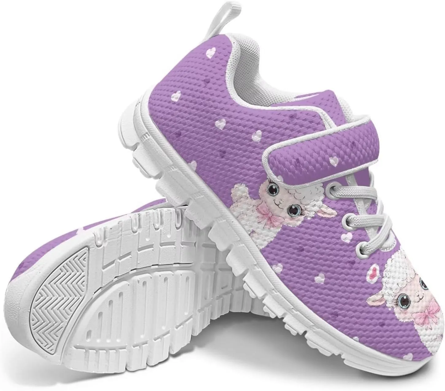 Little Girls Shoes Hook and Loop Fasteners Tennis Shoes Non Slip Athletic Sneakers