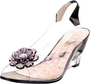 Low Block Chunky Heeled Sandal for Women Comfortable Walking Strappy Pumps for Women Going Out Walking Shoes