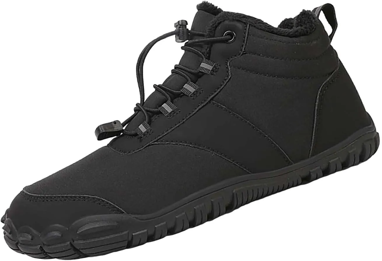Men Work Boots Waterproof Hiking Sneakers Comfortable Warm Women's Working Shoes Insulated Waterproof Outdoor Shoes Leather Comfortable Hike Grounded Footwear