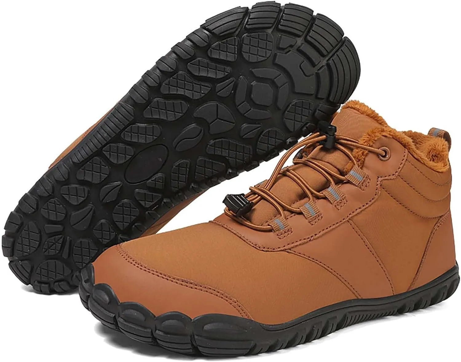Men Work Boots Waterproof Hiking Sneakers Comfortable Warm Women's Working Shoes Insulated Waterproof Outdoor Shoes Leather Comfortable Hike Grounded Footwear
