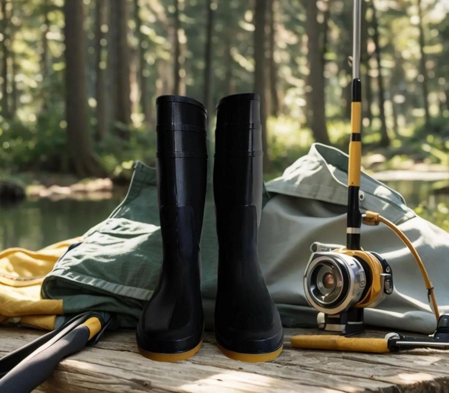 Men's Black Waterproof PVC Slip - On Rain Boots - High & Mid Calf Styles, Ideal for Outdoor, Garden, Farm, Mud & Fishing, Comfortable, Durable, Easy to Clean