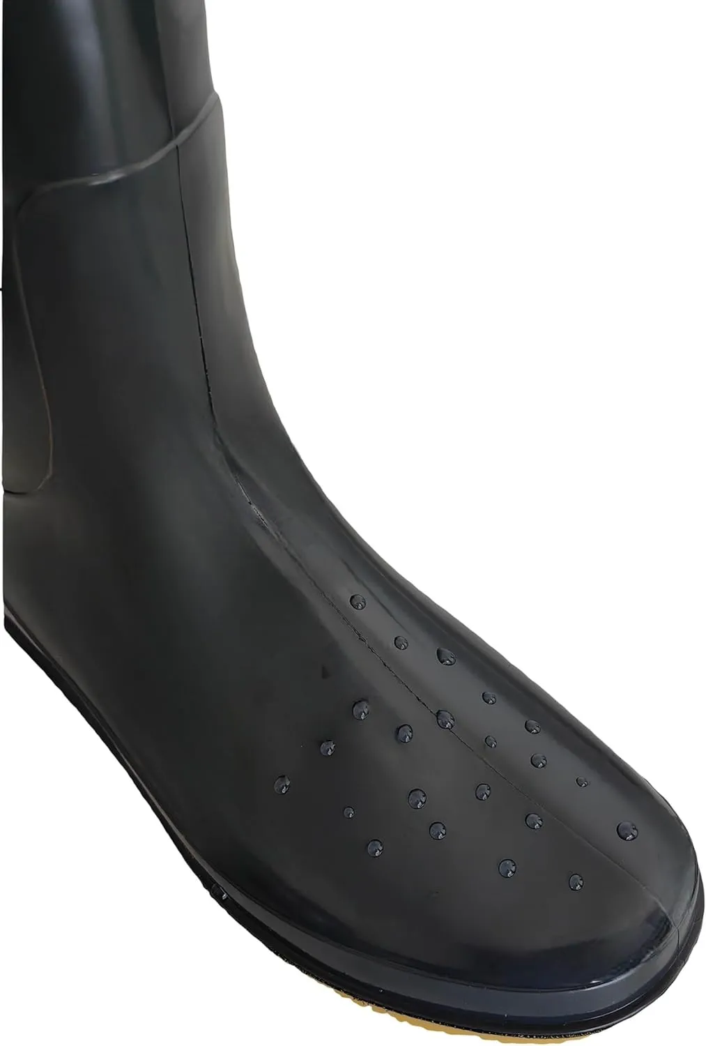 Men's Black Waterproof PVC Slip - On Rain Boots - High & Mid Calf Styles, Ideal for Outdoor, Garden, Farm, Mud & Fishing, Comfortable, Durable, Easy to Clean