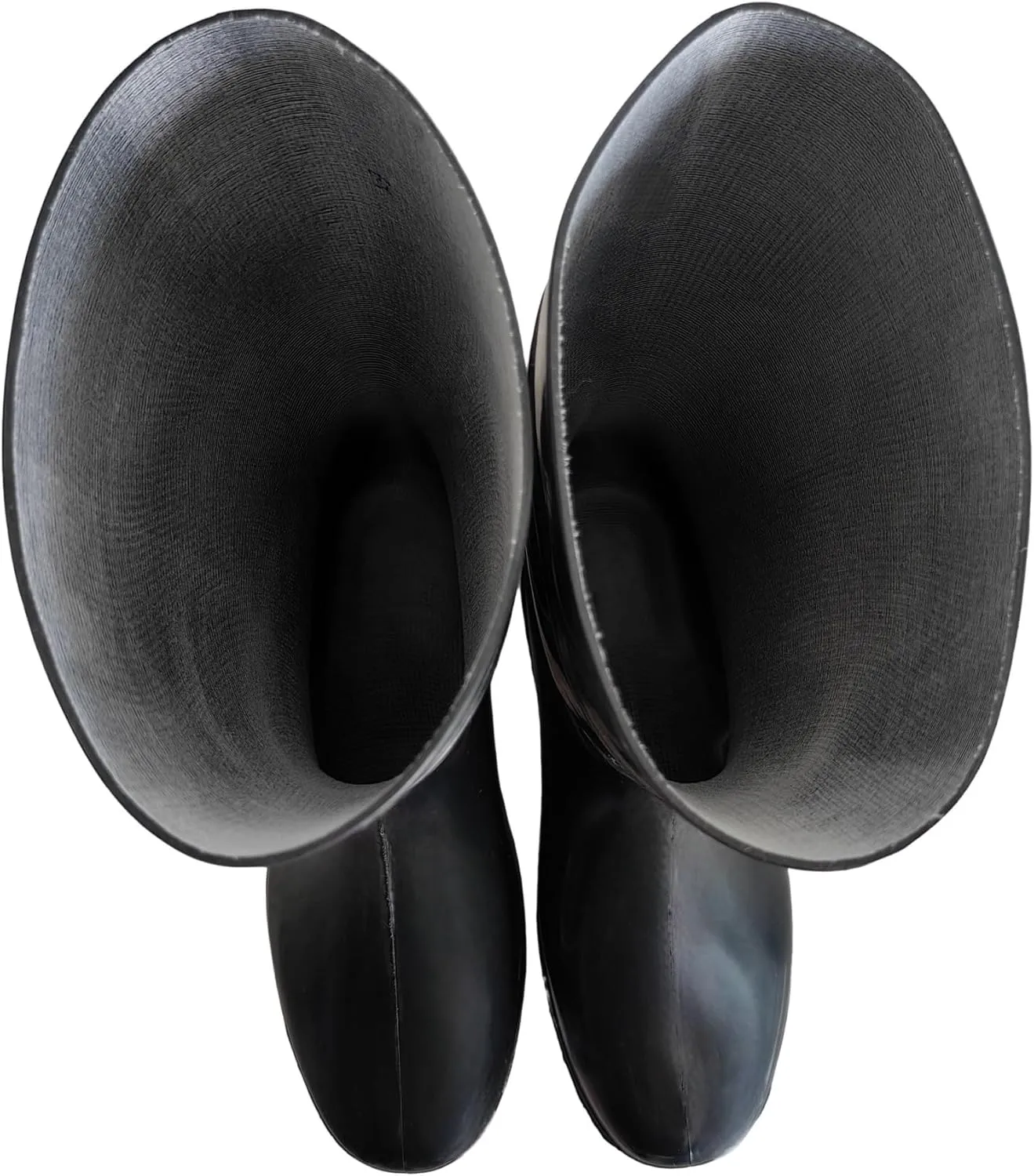 Men's Black Waterproof PVC Slip - On Rain Boots - High & Mid Calf Styles, Ideal for Outdoor, Garden, Farm, Mud & Fishing, Comfortable, Durable, Easy to Clean