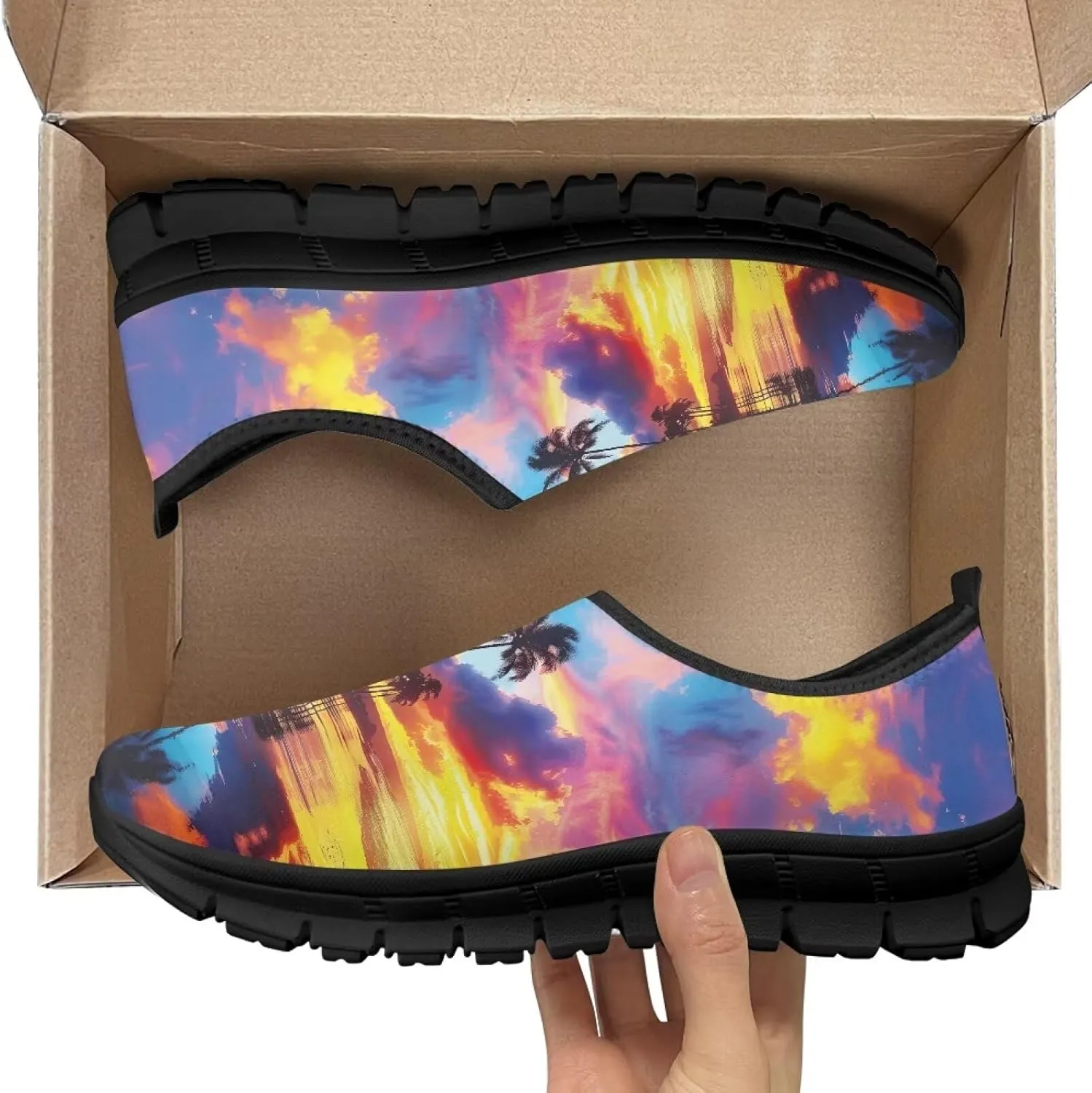 Men's Fashion Sneakers Non Slip Comfortable Athletic Shoes with Comfortable Insole Exercise Walking Shoes