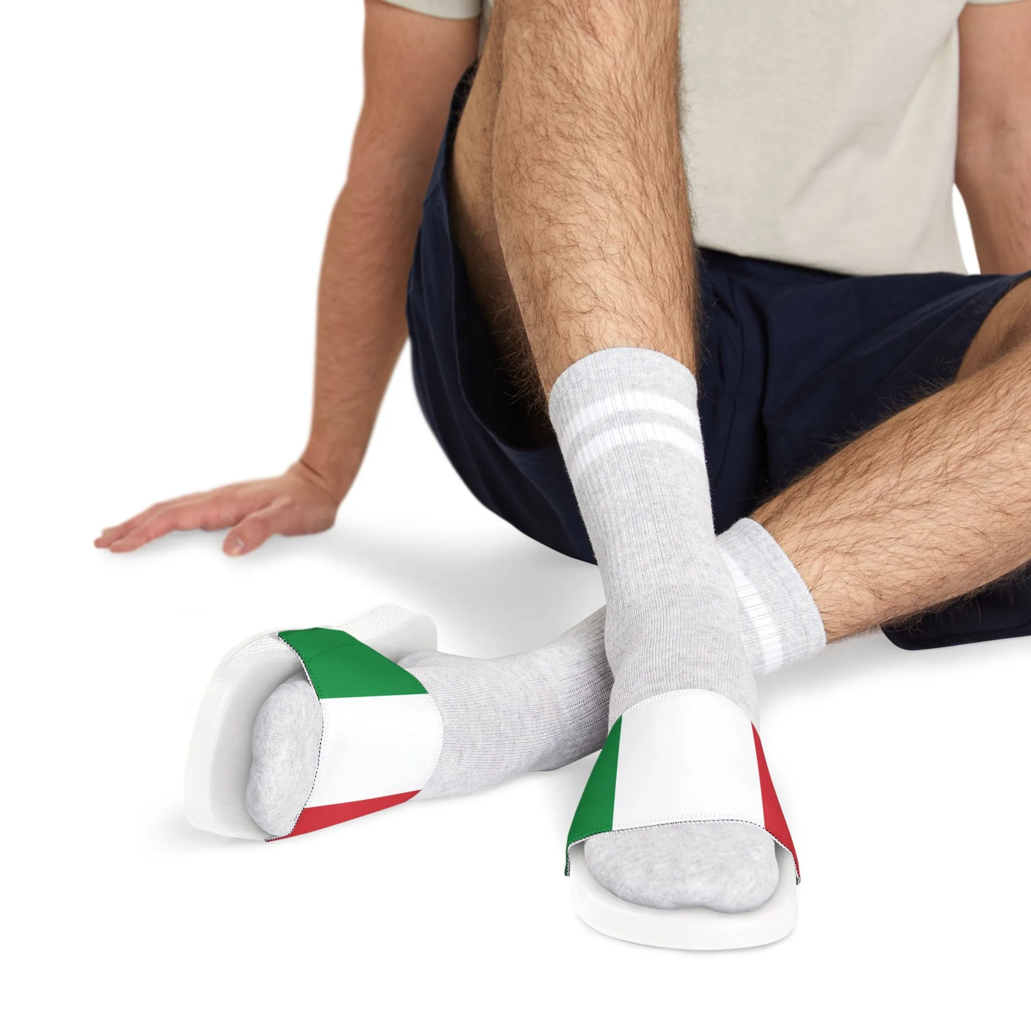 Men's Removable-Strap Sandals with Italian Colors - Comfortable Summer Footwear italian