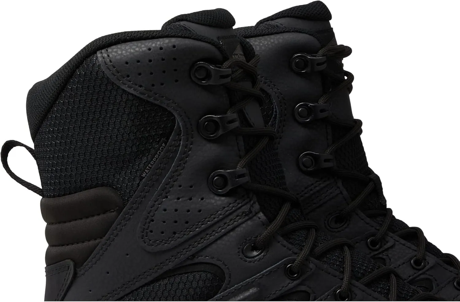 Merrell Mens Moab 3 8 Zip Tactical Waterproof Boots, Durable & Comfortable Coated Leather Combat Hiking Shoes
