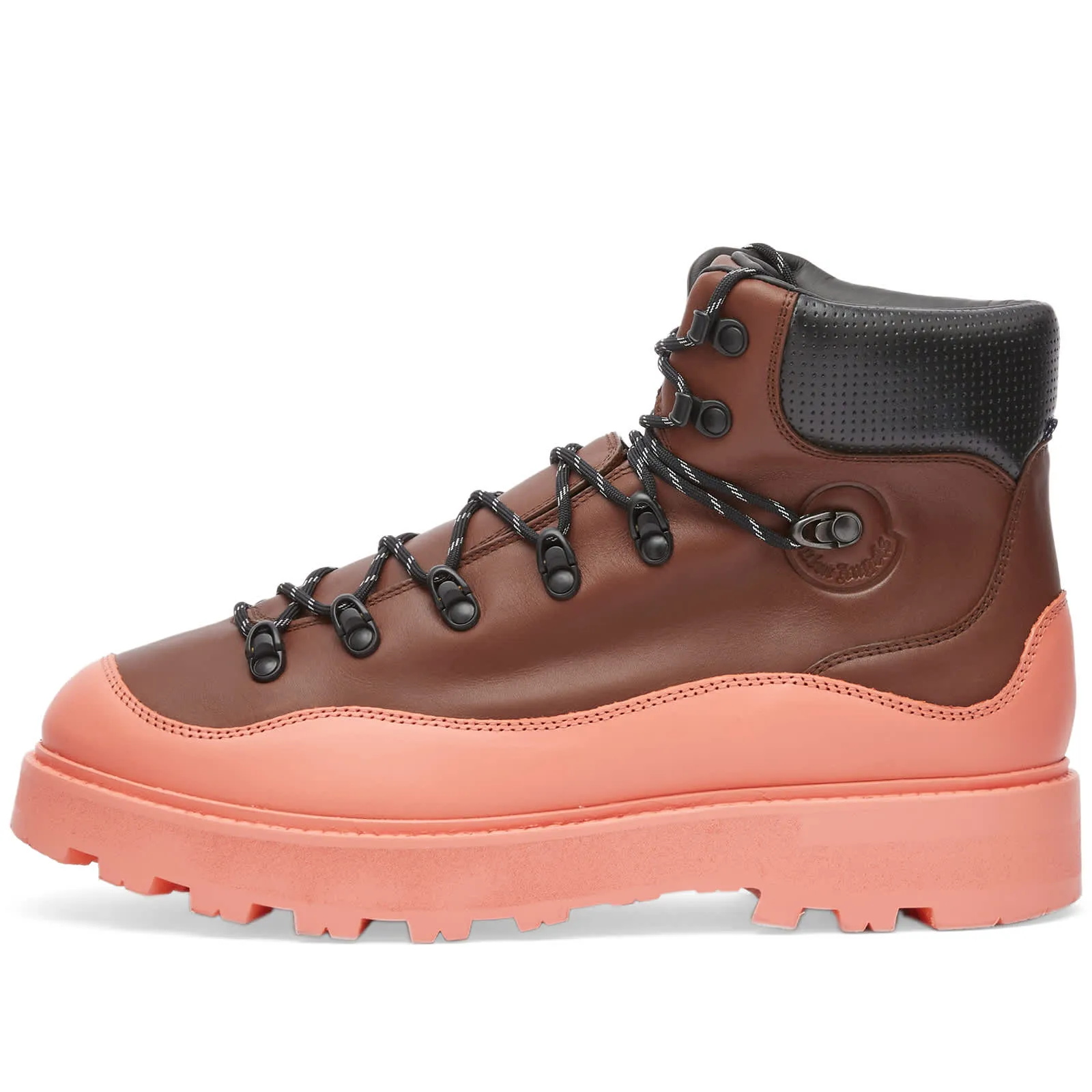 Moncler Genius X Palm Angels Peka Trek Hiking Boots, Brown/Orange