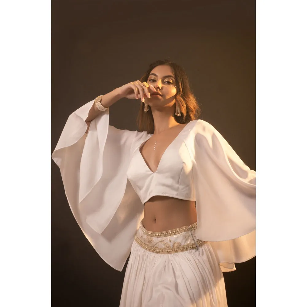 Monk & Mei Bianca Satin Skirt With Top (Set of 2)